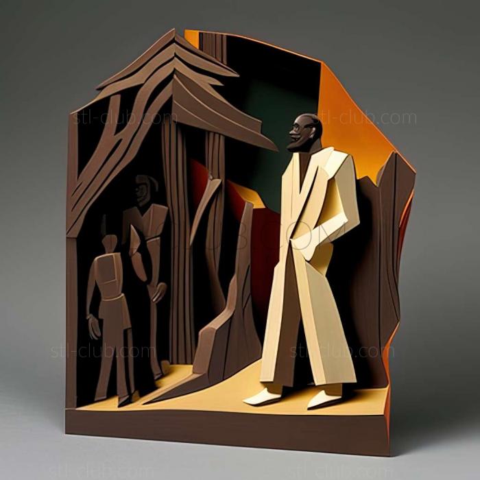 3D model Jacob Lawrence American artist (STL)